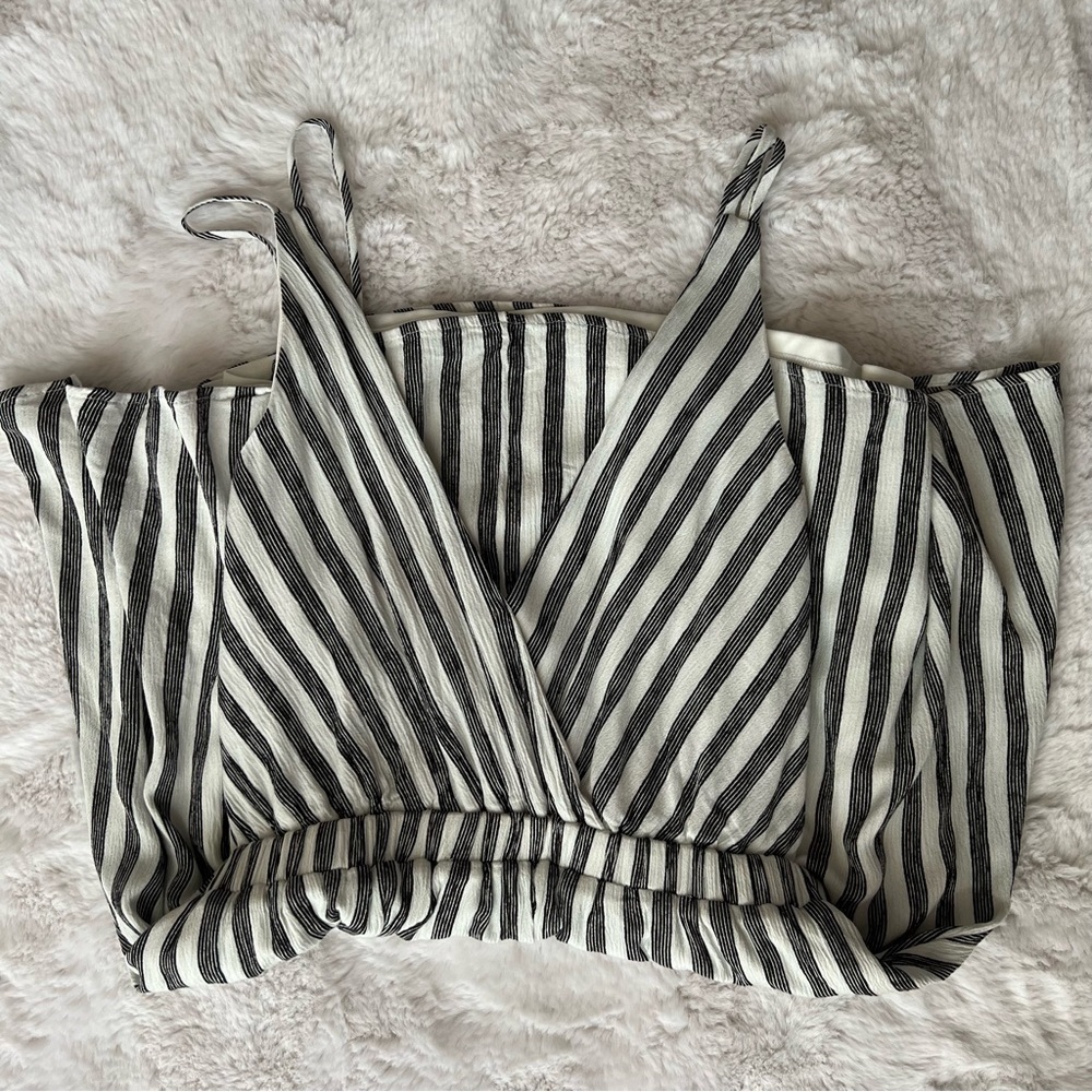 Lulus Oceanside Adventure White Striped Backless Skater Dress - Picture 6 of 13